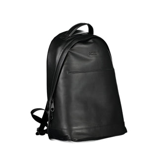 Mochila negra de poliéster para hombre