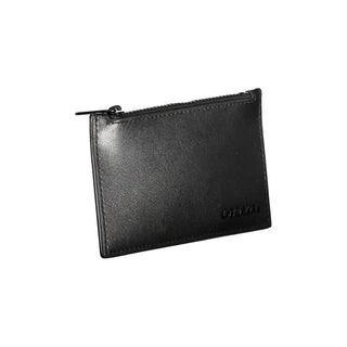 Cartera de hombre de cuero negro