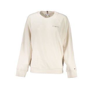 Beiges Baumwoll-Sweatshirt für Damen