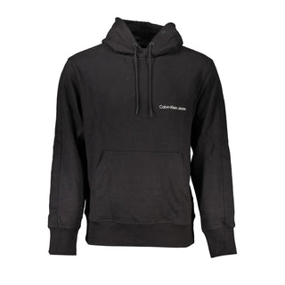 Black Cotton Men Sweater