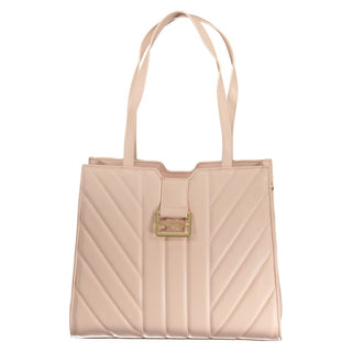 Rosa Polyurethan-Damenhandtasche