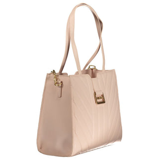 Rosa Polyurethan-Damenhandtasche
