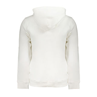 Weißer Herren-Kapuzenpullover aus Baumwolle