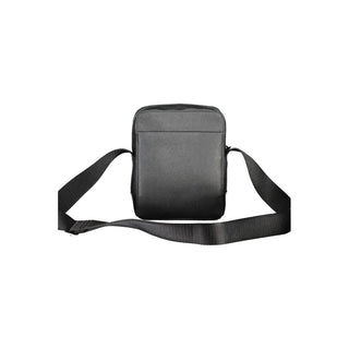 Bolso de hombro para hombre de poliéster negro