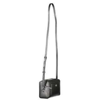 Black Polyester Women Shoulder Bag