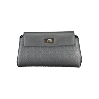 Bolso de hombro para mujer de poliéster negro