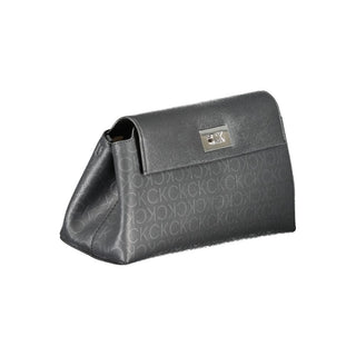 Bolso de hombro para mujer de poliéster negro