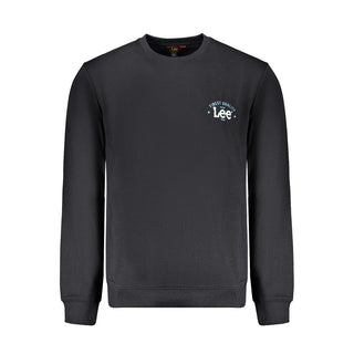 Black Cotton Men's Sweatshirt