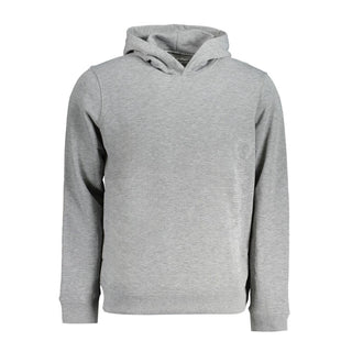 Herren-Hoodie aus grauem Polyester