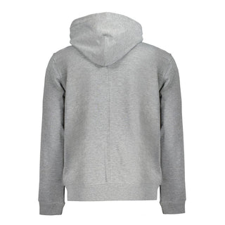 Herren-Hoodie aus grauem Polyester