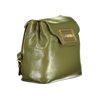 Grüner Damenrucksack aus Polyurethan