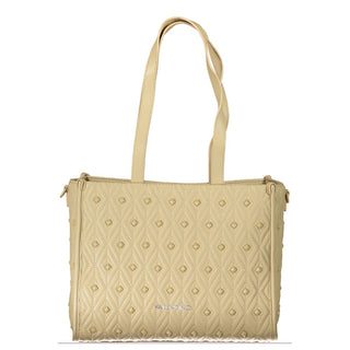 Beige Polyurethane Women's Bag
