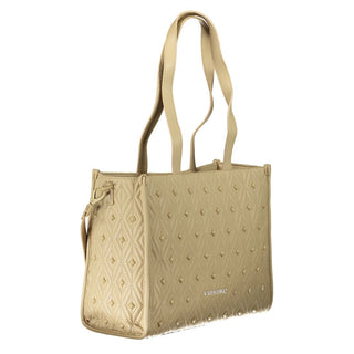Beige Polyurethane Women's Bag