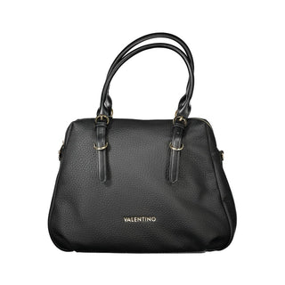 Bolso de poliuretano negro para mujer