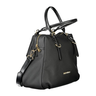 Bolso de poliuretano negro para mujer