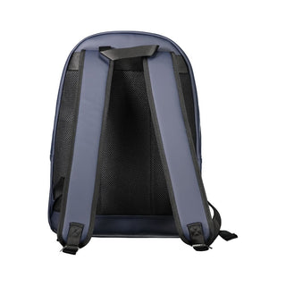 Mochila para hombre de poliuretano azul
