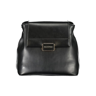 Black Polyurethane Women's Backpack