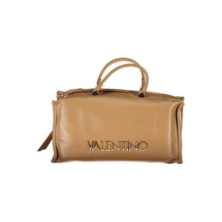 Beige Polyurethane Women's Bag