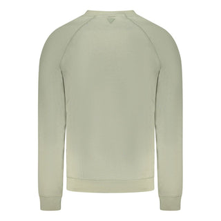 Sudadera verde de algodón para hombre