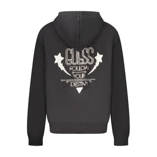Schwarzes Baumwoll-Sweatshirt für Damen