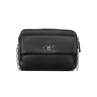 Black Polyester Women's Shoulder Bag