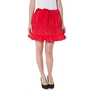 Roter Damenrock aus Polyester