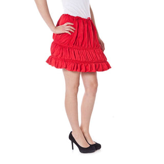 Roter Damenrock aus Polyester