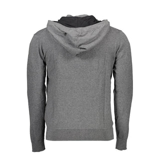 Grauer Baumwollpullover für Herren