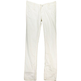 Jeans de algodón blanco para mujer
