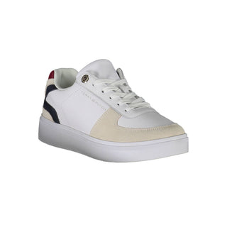 Zapatillas blancas de mujer de poliéster  