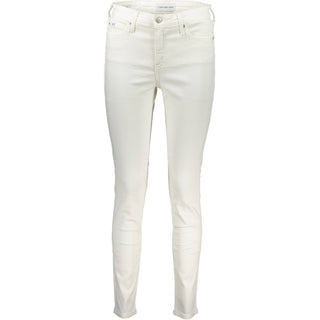 Bianco Baumwoll-Damenjeans