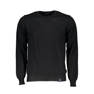 Herrenpullover aus schwarzem Stoff