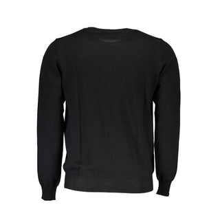 Herrenpullover aus schwarzem Stoff