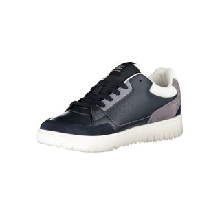 Blaue Herren-Sneaker aus Polyurethan