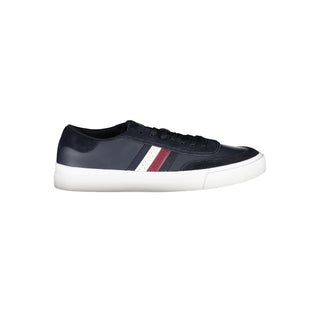Zapatilla para hombre de cuero azul