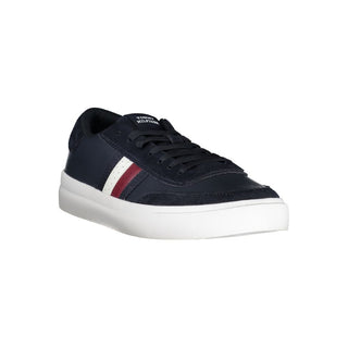 Zapatilla para hombre de cuero azul
