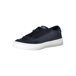Zapatilla para hombre de cuero azul