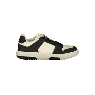 Schwarzer Herren-Sneaker aus Polyester