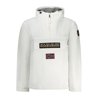 Herrenjacke aus weißem Polyamid