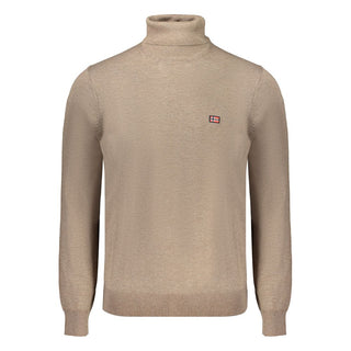 Brauner Herrenpullover aus Polyamid