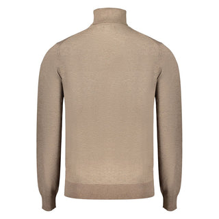 Brauner Herrenpullover aus Polyamid