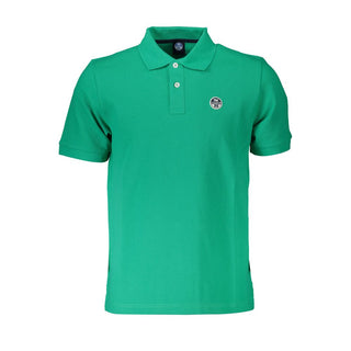 Polo de algodón azul para hombre