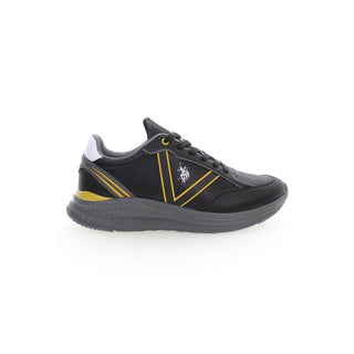 Zapatilla deportiva de hombre de poliéster negra