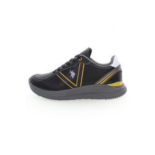 Zapatilla deportiva de hombre de poliéster negra