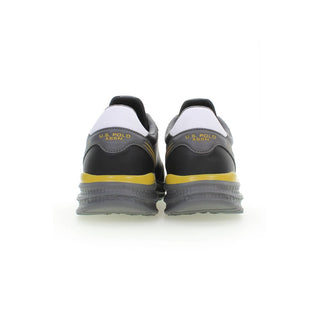 Zapatilla deportiva de hombre de poliéster negra