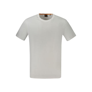 Camiseta de algodón blanca para hombre