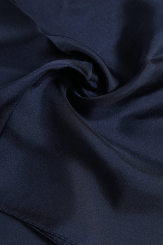 Dunkelblauer Seiden-Foulard für Herren