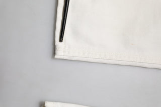 Weiße Baumwoll-Skinny-Jeans für Herren
