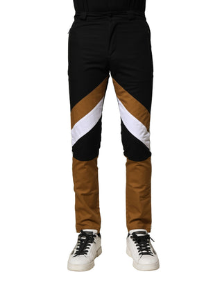 Pantalones ajustados multicolor de algodón para hombre