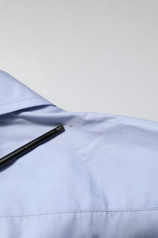 Light Blue Cotton Long Sleeves Dress Shirt